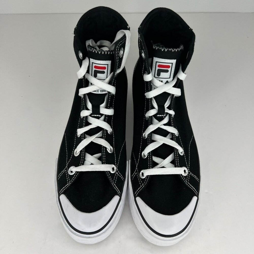 Fila Womens 5CM01781-014 Black Hi Top Canvas Lace Up Size 11 Casual Sneakers - Picture 3 of 9